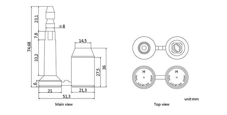 B102 bolt seal CAD B102 bolt seal CAD