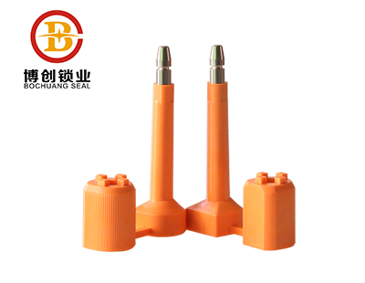 Tamper evident snap bolt seals BC-B202