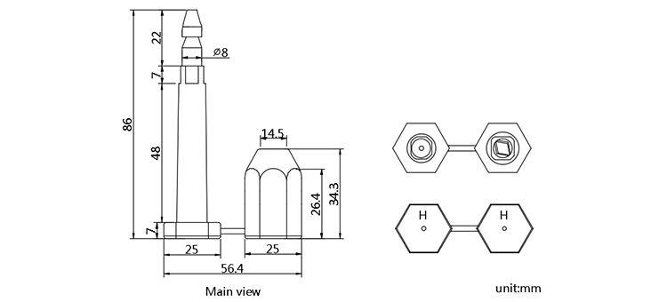Affordable Excellence anti spin bolt seal cut by removal tool CAD